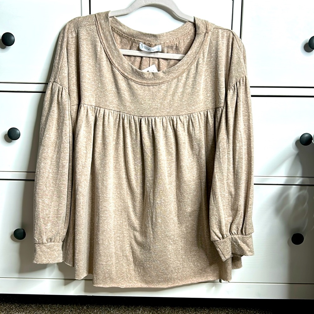 Boho brown top